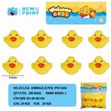 OBL886584 - EIGHT YELLOW DUCKLINGS (WITH BB WHISTLE)