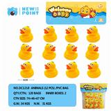 OBL886586 - 12 EGG SHELL DUCKS (WITH BB WHISTLE)