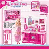 OBL888222 - KITCHEN SERIES AND BARBIE BARBIE COLOR LIGHTING SOUND