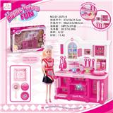OBL888241 - KITCHEN SERIES AND RED APRON BARBIE BARBIE LIGHT SOUND