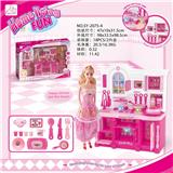 OBL888245 - KITCHEN SERIES AND MATCHING AND BARBIE BARBIE COLOR LIGHTING SOUND