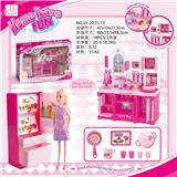 OBL888253 - KITCHEN SERIES AND MATCHING AND KITCHEN BARBIE AND REFRIGERATOR BARBIE COLOR LIGHTING SOUND