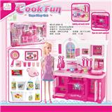 OBL888254 - KITCHEN SERIES AND MATCHING AND KITCHEN BARBIE AND SANITARY WARE BARBIE COLOR LIGHTING SOUND