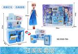 OBL888341 - SPLIT CABINET, 9-INCH BARBIE AND MATCHING ICE AND SNOW WONDERLAND LIGHTING SOUND