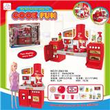 OBL888359 - SEPARABLE CABINET AND BARBIE AND SANITARY WARE WITH BIG RED LIGHT AND SOUND