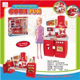OBL888366 - SPLIT CABINET AND BARBIE RED LIGHT SOUND