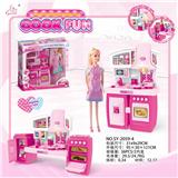 OBL888372 - SPLIT CABINET AND BARBIE PINK LIGHT SOUND