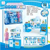OBL888377 - SPLIT CABINET AND BARBIE BLUE LIGHT SOUND