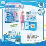 OBL888378 - SPLIT CABINET AND BARBIE BLUE LIGHT SOUND