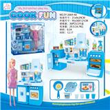 OBL888379 - SPLIT CABINET AND BARBIE BLUE LIGHT SOUND