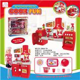 OBL888385 - SPLIT CABINET AND BIG RED BARBIE BIG RED LIGHT SOUND