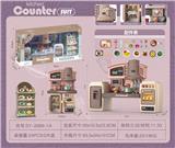 OBL888491 - SEPARABLE CABINET, CRABAPPLE RED CABINET AND FOOD ACCESSORIES