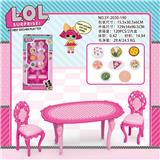 OBL888527 - TABLES AND CHAIRS AND FOOD ACCESSORIES LOL TWO MIXED TURN