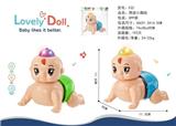 OBL889890 - Boy climbing baby