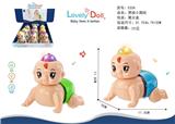 OBL889891 - Boy climbing baby