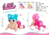 OBL889892 - Girl little climbing baby