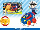 OBL890753 - Remote control 2-way police cartoon car