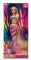 OBL891236 - 11.5 INCH REAL BODY LIGHTING MUSIC 3D LONG HAIR MERMAID BARBIE