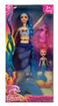 OBL891237 - 11.5 INCH REAL BODY LIGHTING MUSIC LONG BRAIDED MERMAID BARBIE
