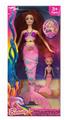 OBL891238 - 11.5 INCH REAL BODY LIGHTING MUSIC MERMAID BARBIE