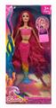 OBL891242 - 11.5 REAL BODY LIGHT MUSIC LONG HAIR MERMAID BARBIE