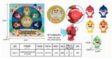 OBL891340 - 2寸搪胶鲨鱼宝宝夏天吸水喷水亲子互动玩具