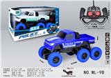 OBL891503 - 1: 16 FOUR WAY LIGHT SIX WHEEL PICKUP REMOTE CONTROL POLICE CAR