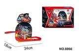 OBL891656 - 电动磁吸3D炫光汽车总动员滑梯