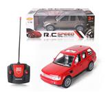 OBL892043 - 1:18 FOUR-WAY SIMULATION CLEAR WINDOW LAND ROVER REMOTE CONTROL CAR WITH HEADLIGHTS DO NOT COVER ELECTRICITY (RED. BROWN) 27MHZ