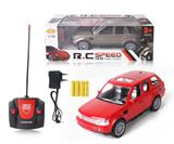 OBL892044 - 1:18 FOUR-WAY SIMULATION CLEAR WINDOW LAND ROVER REMOTE CONTROL CAR WITH HEADLIGHTS PACKAGE ELECTRICITY (RED. BROWN) 27MHZ