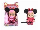 OBL892639 - (MINNIE) 10 INCH ENAMEL CRYING BABY CAN DRINK WATER AND SHED TEARS