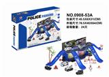 OBL892954 - THREE ALLOY POLICE CARS AND ONE ALLOY PLANE