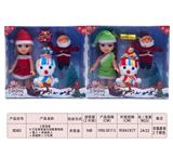 OBL893088 - 2款混装6寸空身圣诞女孩肥童娃娃+雪人+圣诞老人+圣诞树+小礼物