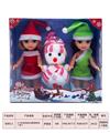 OBL893090 - 6寸空身圣诞女孩肥童娃娃+雪人