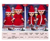 OBL893098 - 2款混装9寸和10寸音乐空身圣诞女孩肥童娃娃+雪宝+气球