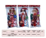 OBL893109 - 3 MIXED 11.5 9-JOINT REAL BODY CHRISTMAS GIRL BARBIE DOLL AND SNOWMAN AND SANTA CLAUS AND CHRISTMAS TREE AND SMALL GIFTS