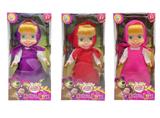 OBL893153 - 12-INCH OPEN WINDOW BOX GLUE HAND MARTHA DOLL WITH MUSIC (3 MIXED)