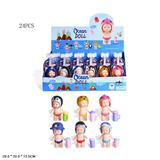 OBL893194 - 3 inch drinking water urine animal ocean baby plus water bottle 6 mixed 24PCS
