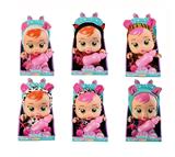 OBL893250 - 11 INCH ENAMEL WILL CRY BABY WITH 4 VOICE IC CLOTHES WITH TAIL 6 MIXED