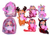 OBL893296 - 10 INCH BAG TAPE CONCERT TEARS CRYING DOLL WITH BOTTLE NIPPLE FIVE MIXED