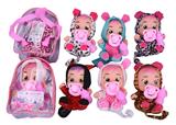 OBL893297 - 10 INCH BAG TAPE CONCERT TEARS CRYING DOLL WITH BOTTLE NIPPLE SIX MIXED
