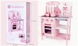 OBL893429 - COMBINATION OF WOODEN AND PINK KITCHENS