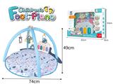 OBL894050 - PEDAL PIANO CRAWLING BLANKET (ROUND BLANKET WASHABLE) WITH SOUND MUSIC