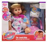 OBL894128 - 16 INCH GLUE DRINKING WATER URINATING DOLL DOLL DOLL