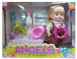 OBL894189 - 14 INCH GLUE DRINKING WATER URINATING WITH IC DOLL DOLL
