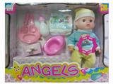 OBL894193 - 14 INCH ENAMEL DRINK WATER URINATE WITH IC DOLL