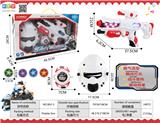 OBL894652 - 灯光声音太空枪配面具配发射器