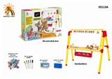 OBL894887 - ENGLISH SKETCHPAD WITH 41 ENGLISH LETTERS AND 5 COLOR PENS (DOUBLE SIDED)
