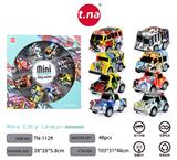OBL895377 - Q版涂鸦迷你城市联盟合金回力车 8PCS