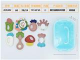 OBL895747 - Puzzle baby ringing bell morandi (8-piece set can be boiled)